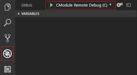 Select debug configuration