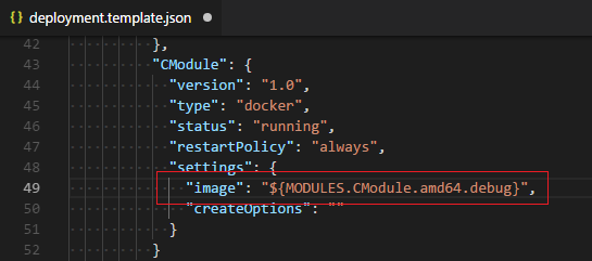 Add .debug to your image name